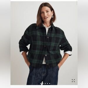 NWT Flannel Boxy Shirt-Jacket in Plaid